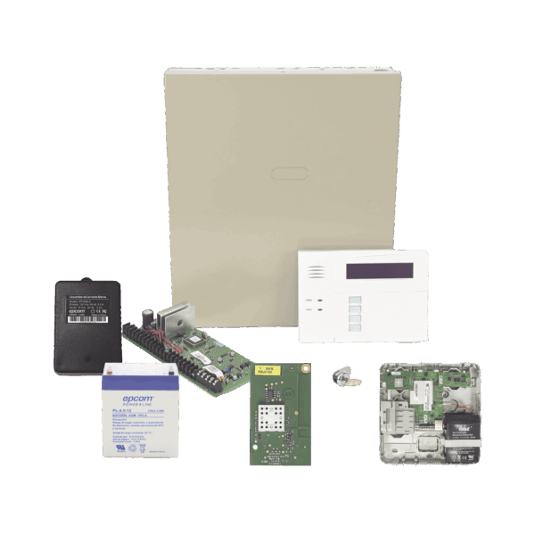 Panel de Alarma VISTA48LA con Comunicador Dual LTEMPA, tarjeta WiFi, Batería y Transformador
