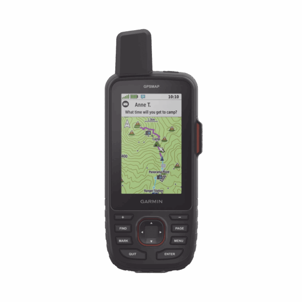 GPS portátil GPSMAP 67i, dispositivo portátil multisatelital de alta precision, con mapas topográficos instalados, mensajeria y SOS por medio de Inreach