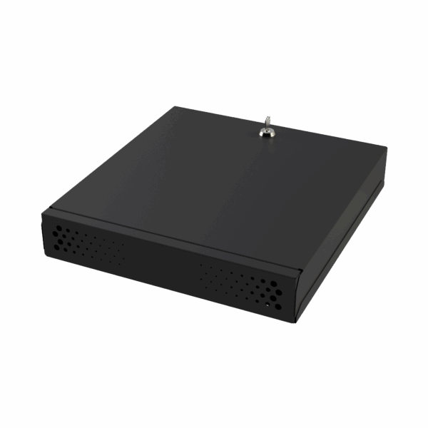 Gabinete Metálico de Seguridad para DVR/NVR, Ancho 396 mm x 78 mm de Alto x