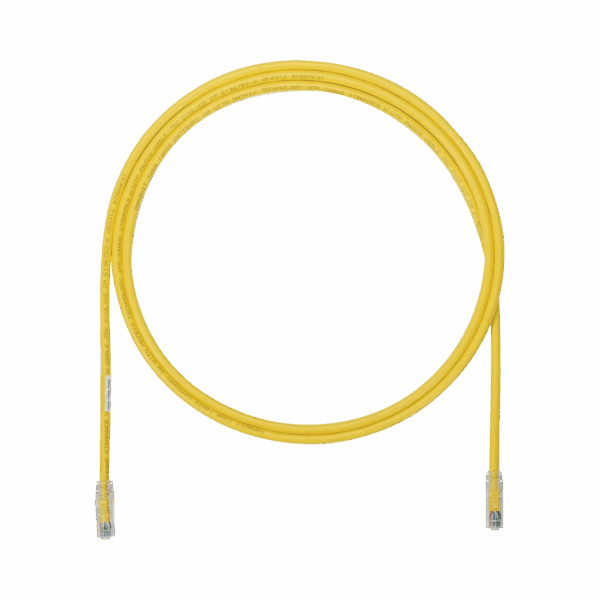 Cable de Parcheo UTP, Cat6A, 24 AWG, CM, Color Amarillo, 3ft