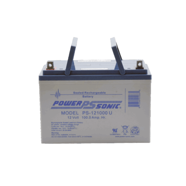 Batería 12V, 100AH, Para Respaldo, Tecnologías AGM/VRLA, 10-12 Años Vida Útil, Terminales U, Reconocida UL