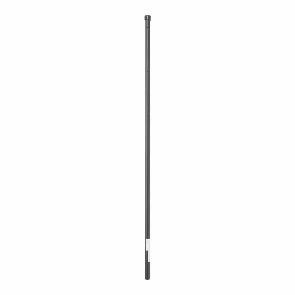Poste de Esquina Negro de 1.2m para Cerca Electrificada de Tubo Galvanizado cal. 18 de 1"Diam. para 5 Aisladores (No incluidos).