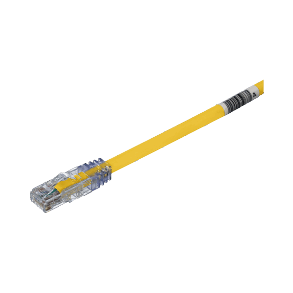 Cable de Parcheo UTP, Cat6A, 24 AWG, CM, Color Amarillo, 20ft