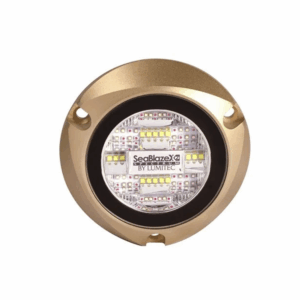 Luz led marina sumergible SeaBlaze X2, emite luz de color bl...