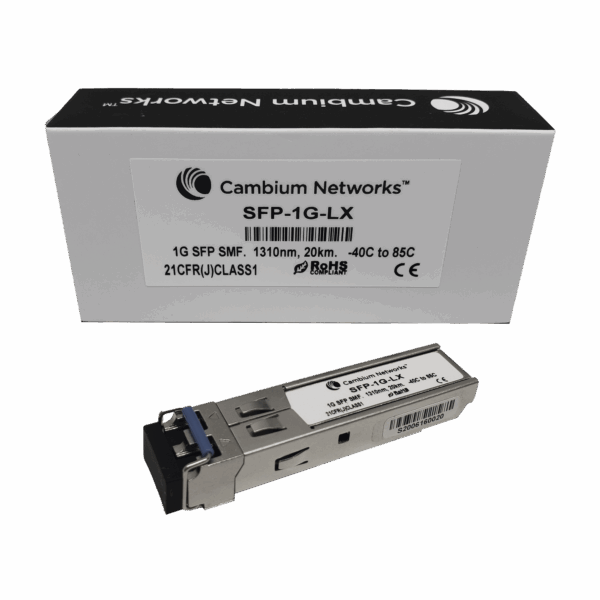 Transceptor MiniGbic SFP, 1 Gbps, Monomodo, distancia hasta 20 km, conector LC