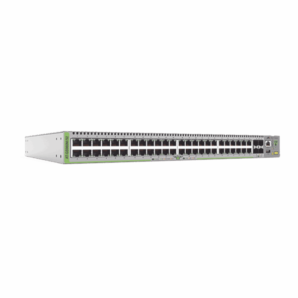 Switch Administrable CentreCOM GS980M, Capa 3 de 48 puertos 10/100/1000Mbps + 4 SFP Gigabit