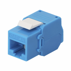 Módulo Jack Keystone Cat6A (toolless), con terminación en án...