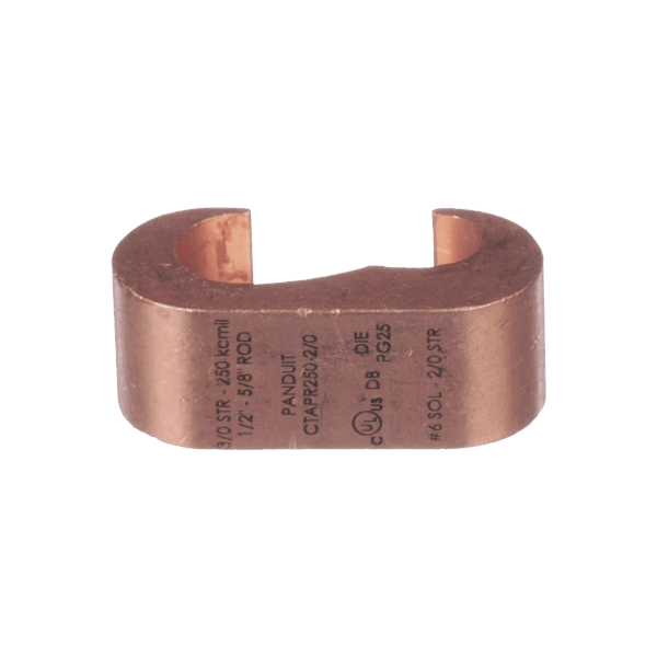 Conector de compresión a tierra de cobre Panduit CTAPR2/0-2-L 50Pz