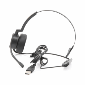 Audífonos USB de Diadema MONO con Audio HD / Micrófono con C...