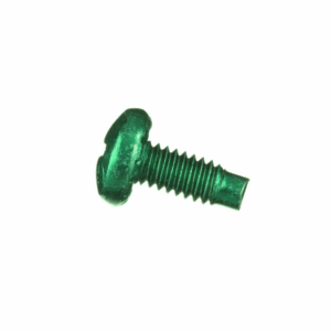 Tornillo de Unión a Tierra, #12-24 x 1/2, Color Verde, Bolsa...