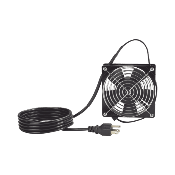Ventilador para Instalación en Gabinete PanZone WME3BL, WME6BL, y WME9BL, de 115 Vca, y Cable de Corriente de 1.8M
