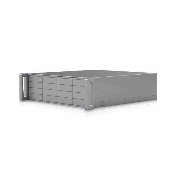 UniFi Enterprise Grabador Empresarial ENVR para hasta 210 cámaras HD, o 140 cámaras 2K, o 70 cámaras 4k, incluye la aplicación UniFi Protect y Access, 1 puerto RJ45 de 10G, 2 puertos SFP+ 10G, 16 bahías para discos duro