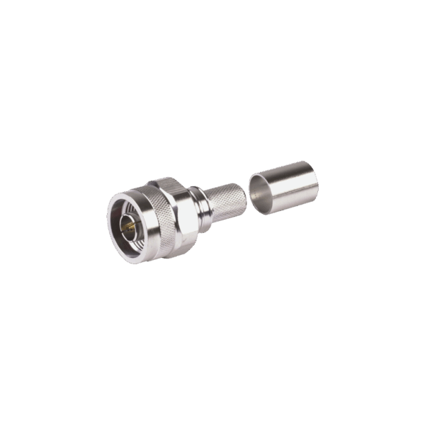 Conector N Macho Plegable Hex. con Pin Cautivo para cables Tipo RG8
