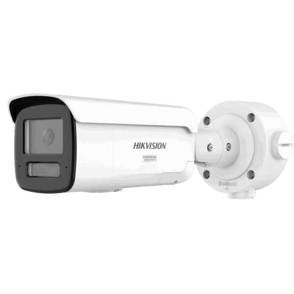 [ PROTECCIÓN ACTIVA ] Bala IP 4 Megapixel / Lente 4 mm / 60 mts IR / Exterior IP67 / Micrófono y Bocina Integrado (Audio de Dos Vías) / DARKFIGHTER / PoE+ / Luz Estroboscopica / ONVIF / Micro SD / 4 Analíticos