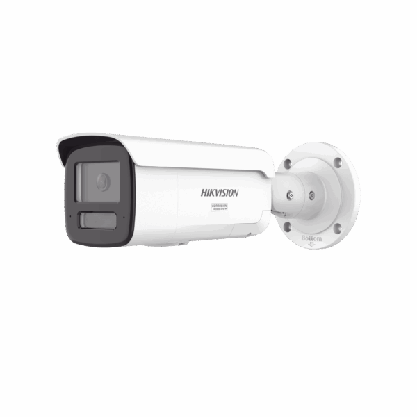 [Dual Light + ColorVu 3.0 + HikAI] Bala IP 4 Megapixel / Lente 4 mm / 60 mts IR + Luz Blanca / Exterior IP67 / Estrobo Luz Blanca / WDR 130 dB / ACUSENSE 3.0 / Metal / NEMA 4X / ACUSEARCH
