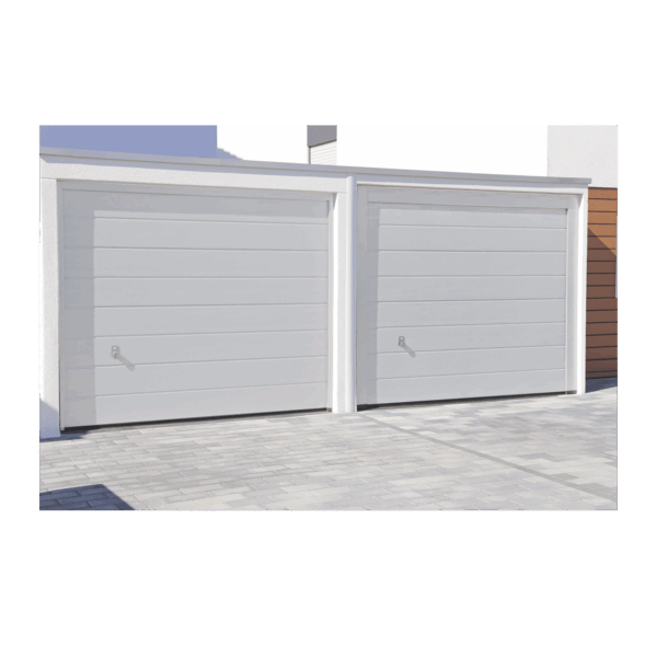 Puerta de Garage de Alta Calidad / Linea Central / Color Blanco 9X8 pies,  AISLADA, Estilo Americana.
