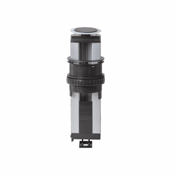 Torre para Voz, Datos o Contactos Eléctricos / Capacidad para 5 Módulos / Se Levanta de Manera Automática al Presionar la Tapa / (KTLE205CY)