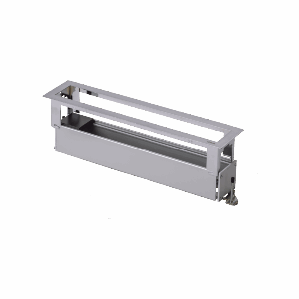 Caja Para Instalación en Escritorio para Voz, Datos o Contactos Eléctricos / Capacidad para 6 Módulos / Salida de Cables "Posterior" / Los Módulos se Adquieren Aparte / (KFC136/14CY)