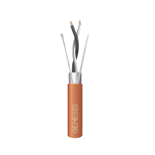 Bobina de 305 Metros / Cable 2 x 18 AWG / Color Naranja / Blindado / Plenum / Trenzado para Aplicaciones de Transmisión de Datos a Alta Velocidad para Automatización, EIA-485, BACnet y otros Sistemas de Comunicación