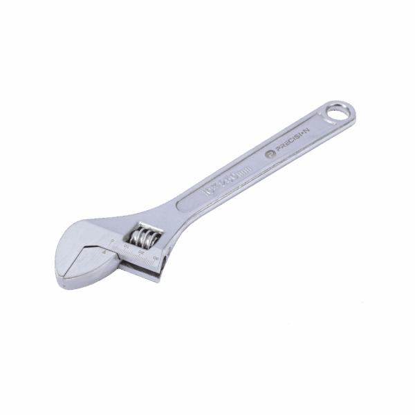 Llave Ajustable (Perico) de 20.5 cm (10”). Apertura máxima de Mordaza de 30 mm.