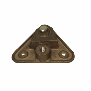 Base Triangular para Punta Pararrayo Maciza.