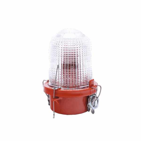 Lámpara de Obstrucción Roja/ Luz Fija Tipo L-810, LED de baja intensidad/ 120 - 240 Vca/ Luz Infraroja