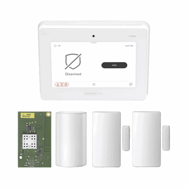 Kit de Panel de Alarma PROA7M con Sensor de Movimiento y 2 Contactos Magnéticos