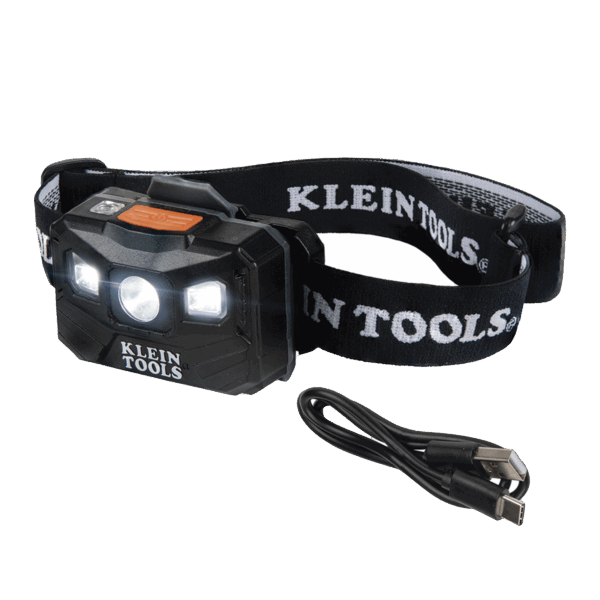 Lámpara Luz LED Frontal Recargable de 400 Lúmenes, Apagado Automático, con Correa de Tela, Adaptable y Ajustable a Gorros, Cascos, Cachuchas  o directo a Frente Humana (Tipo Minero)