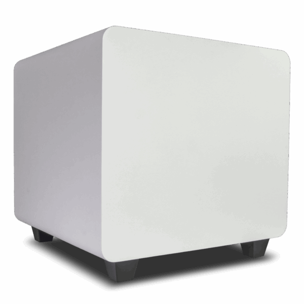 Subwoofer Activo de 10in | Diseño Down-Firing | 300W RMS | Recinto Sellado | Acabado Blanco