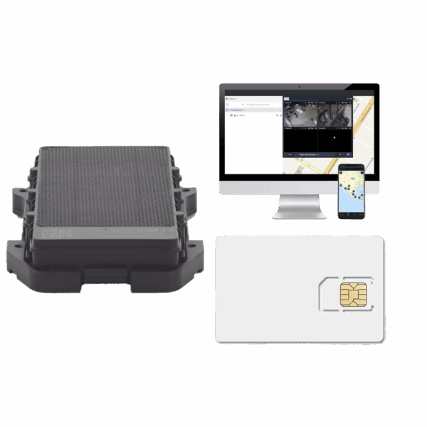 KIT Localizador 4G con carga solar / Semiautónomo / Rastreo de contenedores / Cajas de tráiler / Alarma de sabotaje audible / Incluye Licencia vitalicia EPCOMGPSCODE y SIM de datos SIM500MB2Y