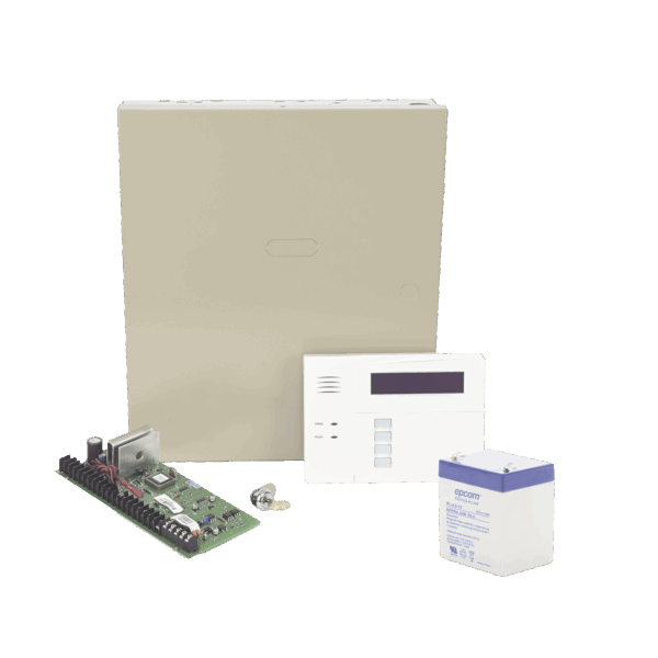 Kit de Panel de Alarma VISTA48LA con Gabinete, Teclado programador y Batería