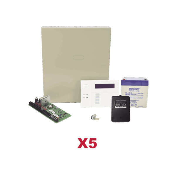 Kit de 5 Paneles VISTA48 con Batería y Transformador