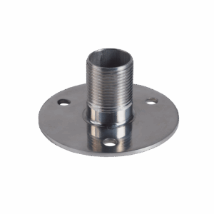 Montaje recto de 1″, acero inoxidable, base con brida