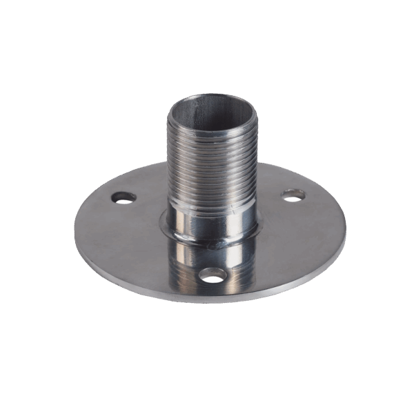 Montaje recto de 1", acero inoxidable, base con brida