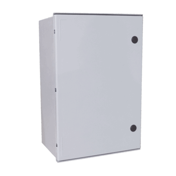 Gabinete de Poliéster IP55 Uso en Exterior (800 x 1000 x 300 mm) con Placa Trasera Interior de Plástico (Incluye Chapa y Llave).