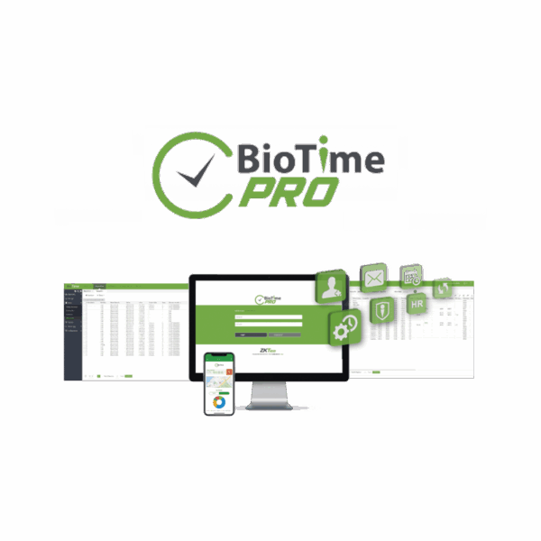 Software de Gestión Centralizada de Asistencia BIOTIMEPRO Licencia STARTER 5 dispositivos y 500 empleados