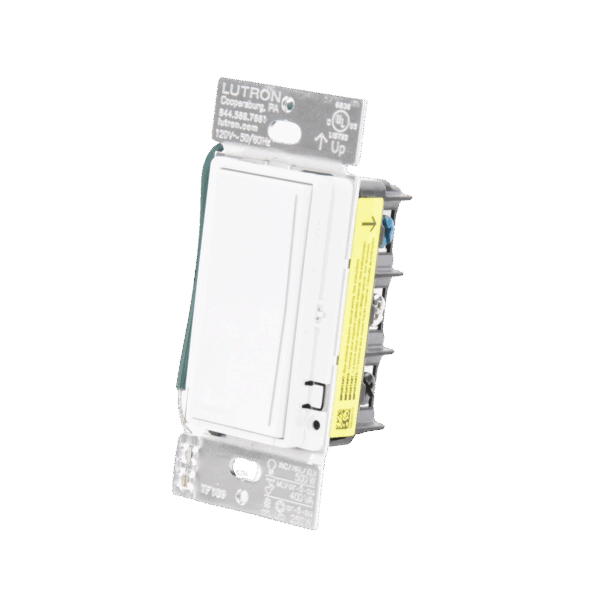 (RadioRa3) Atenuador  táctil SUNNATA Dimmer PRO color blanco mate para linea Radio Ra3, el cable neutro es opcional 250W LED / CFL
