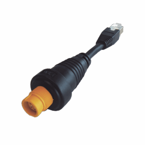 Adaptador Ethernet RJ45 / Conector Redondo Amarillo / Compat...