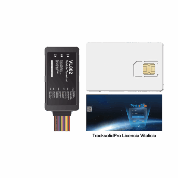 Kit localizador vehicular / 4G LTE / BLE / RS485 / Audio dos vias (requiere accesorios) / incluye SIM500MB2Y y Plataforma TrackSolidPro / Compatble con UL212 Sensor ultrasonico