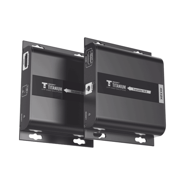 Kit Extensor HDMI para distancias de 120 metros / Resolución 4K @ 30Hz / Cat 6 / Soporta conexión Uno a Uno y Uno a Muchos / Soporta hasta 253 Rx / Baja Latencia / Uso 24/7 / Soporta HDbitT / Compatible con Switch Gigabit