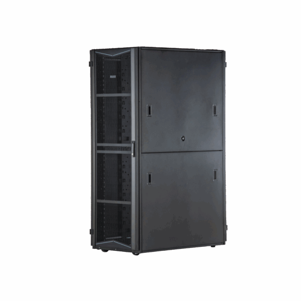Gabinete FlexFusion para Centros de Datos, 42 UR, 800 mm de Ancho, 1200 mm de Profundidad, Fabricado en Acero, Color Negro