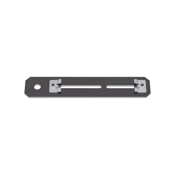 Soporte de Montaje a Techo, para Canaletas FiberRunner 4X4 o 6x4, Uso con Varilla Roscada de 0.5 in, Color Negro