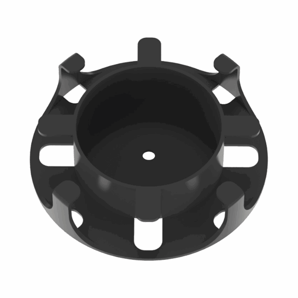 Administrador de Fibra Óptica en Paneles Opticom de 1 UR, Color Negro, 2 Piezas