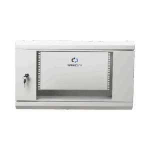 Gabinete de Pared de 6U con Puerta de Cristal Templado, 455 ...