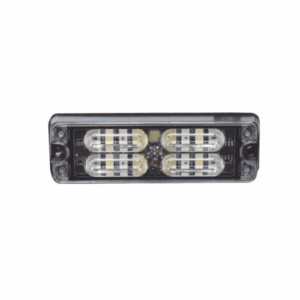Luz Perimetral, 12 LED Ultra Brillantes, Color Rojo / Claro
