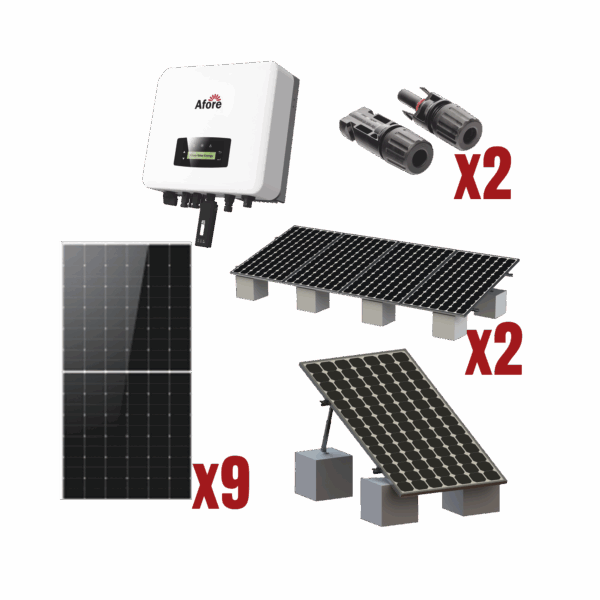 Kit Solar Interconexion  / 5kW  220Vca / Inversor AFORE / Montaje Incluido