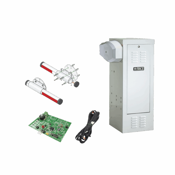 Kit de Barrera Vehicular 1601 de Uso CONTINUO Con Mástil de Aluminio 4 Metros / Incluye Sensor de Masa y Loop.
