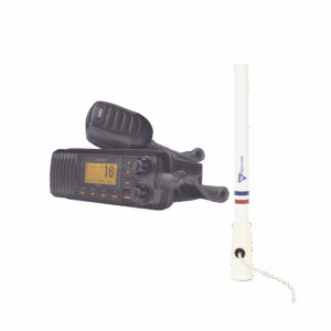 Kit de radio UM385BK | mas antena marina de fibra de vidrio ...