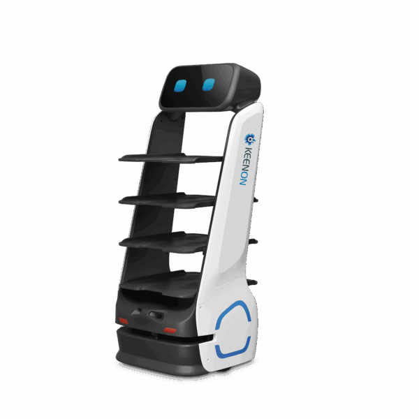 Robot Autonomo para Servicio de Meseros Ubicado por SLAM (Laser) / Mejora el Servicio al Cliente / Soporta 10 Kgs por Charola / Ideal para Restaurantes, Cafeterias, Hospitales, Salones de Eventos, Etc...