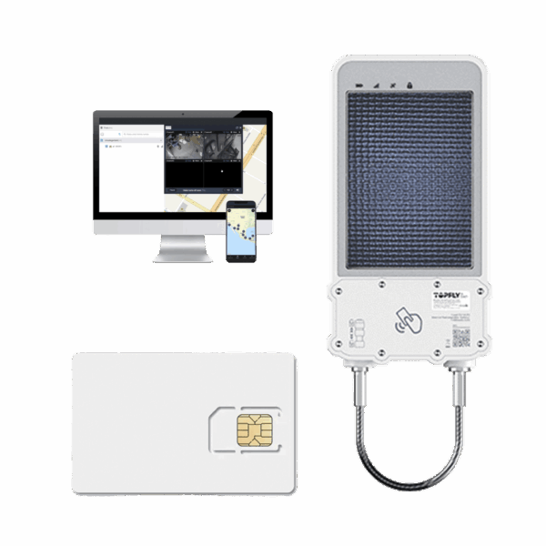 kIT Cerradura Inteligente GPS con Energía Solar / SolarGuardX 100 / Seguimiento de Activos LTE Cat-M1 / Desbloqueo por RFID BLE OTA / Impermeable IP67 / Detección de Movimiento / Batería 14400mAh / + EPCOMGPSCODE + SIM500MB2Y